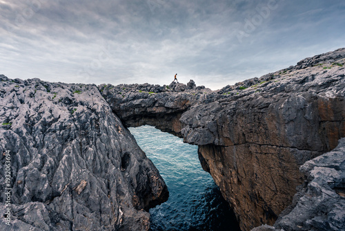 Natural rock beauty of Caballo Bridge near Cobijeru Cave