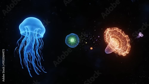 jellyfish in the sea