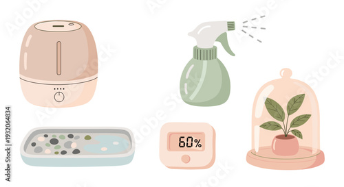 Plant care tools for maintaining optimal humidity are essential for healthy indoor plants, promoting lush growth and vibrant foliage.