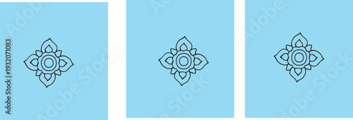 Ornamental floral mandala vector design for decorative patterns
