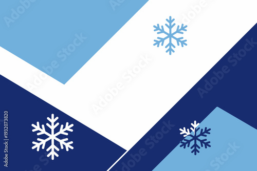 Fondo invernal abstracto con copos de nieve