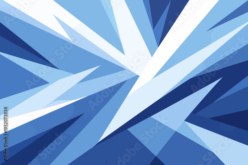 Fragmentos de hielo en azul