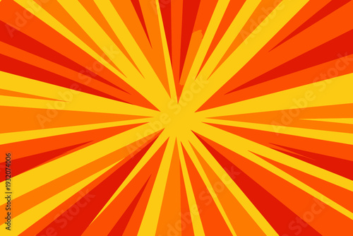 Explosión radial de colores cálidos