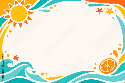 Bordes veraniegos y coloridos