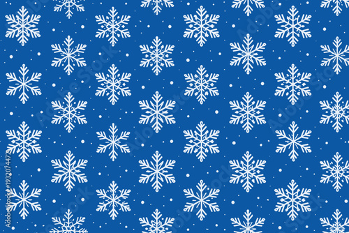 Patrón geométrico de copos de nieve