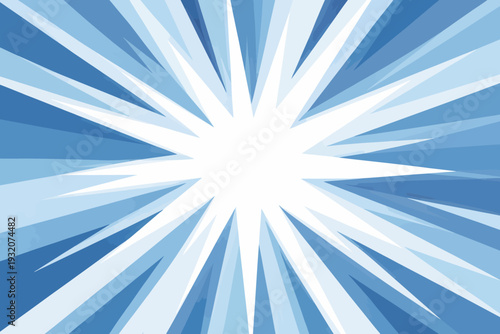 Explosión invernal en tonos azules