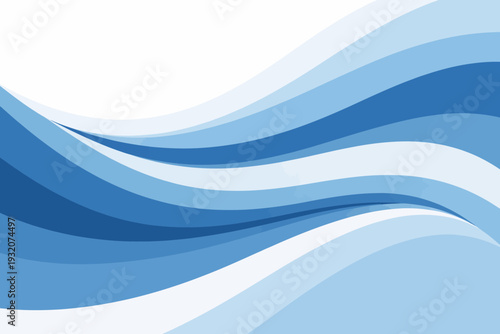 Ondas abstractas en tonos azules