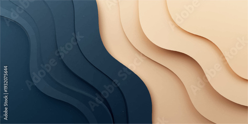 Abstract blue wave background with flowing lines and smooth curved shapes in a modern 3D style design