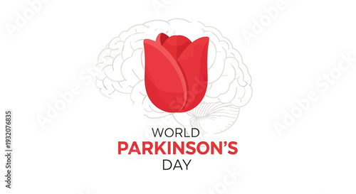 Red Tulip for World Parkinsons Day.