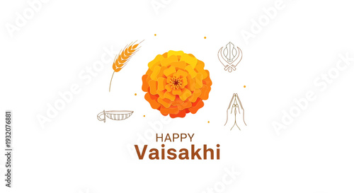 Vaisakhi Festival Celebration with Traditional Elements.