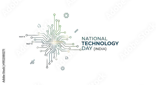 Circuit Board Design for National Technology Day.