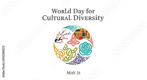 Colorful Globe Representing Cultural Diversity.