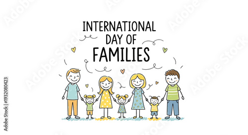 International Day of Families Illustration.