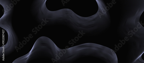 Dynamic abstract wave backdrop with layered curves contemporary vector template for corporate and digital media