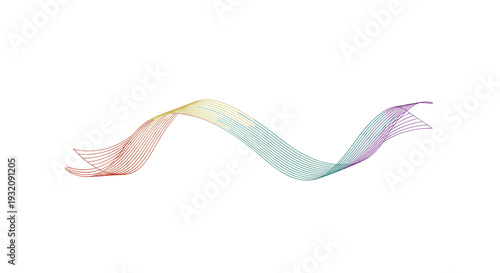 Abstract colorful wave design with flowing lines and vibrant hues