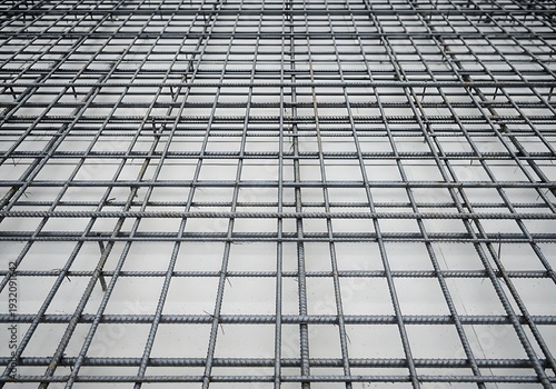 Metal Grid Pattern for Strong Foundation Reinforcement Construction