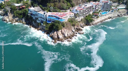 Cinematic Drone Fly Forward, Tilt Up  Ocean View and Casa Buena Vista