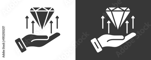 Value Creation Icon Set Vector Collection Isolated In Black And White