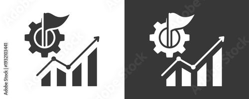 Agile Execution Icon Set Vector Collection Isolated In Black And White