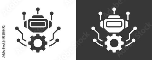 Smart Automation Icon Set Vector Collection Isolated In Black And White