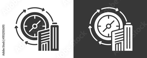 Transformation Strategy Icon Set Vector Collection Isolated In Black And White