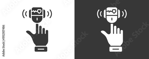 Live Status Icon Set Vector Collection Isolated In Black And White