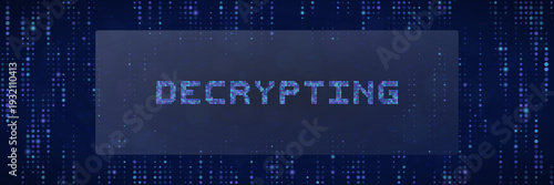 Cybersecurity Decrypting Process Screen for Ransomware Recovery and Data Protection