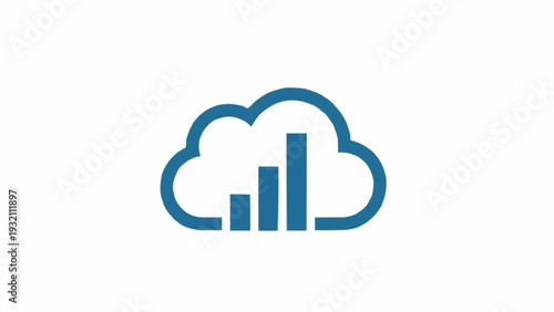 Cloud Computing Data Storage Icon.