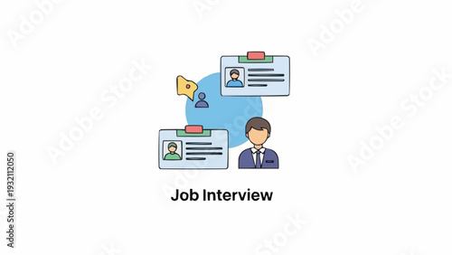 Fotografi Man Preparing for Job Interview.