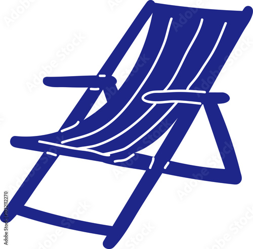 Deckchair Relaxing Doodle