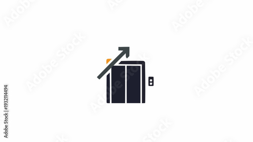 Black house with roof repair.