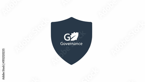 Shield with Governance Logo Design.