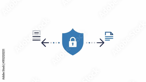 Shield with lock and data protection.