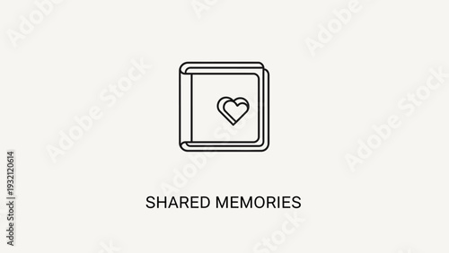 Heart Design on Photo Album.