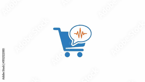 Shopping cart with health symbol.