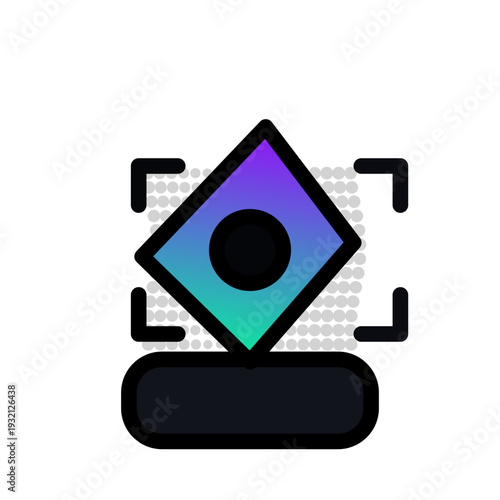 Value Proposition Bold Halftone Wave Business Icon - SVG Vector