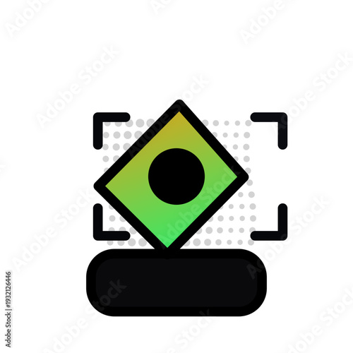 Value Proposition Bold Halftone Wave Business Icon - SVG Vector