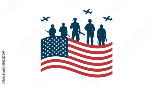 Fish school ocean marine silhouette