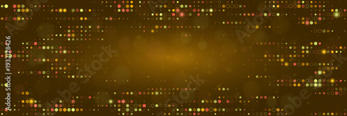 Golden Digital Data Stream Background for Fintech and Cryptocurrency Analytics