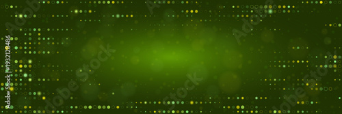 Abstract Green Digital Data Matrix Background for Sustainable Technology and Eco-friendly Computing