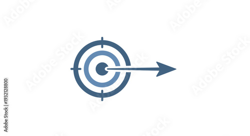 Bullseye Target with Arrow Hit.