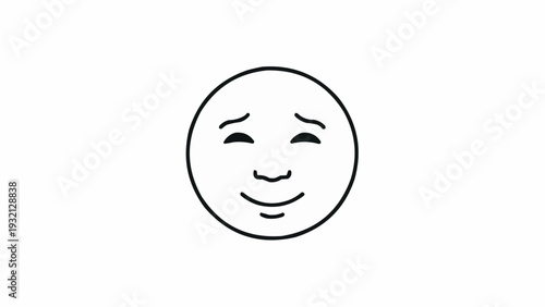 Smiling face emoticon with eyes.
