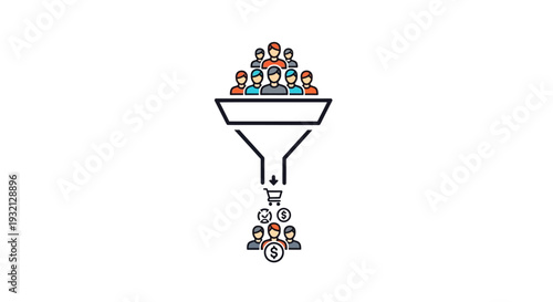 Business people selection process flow.