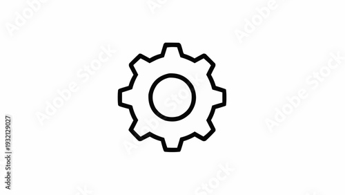 Gear Icon Symbol Technology Design.