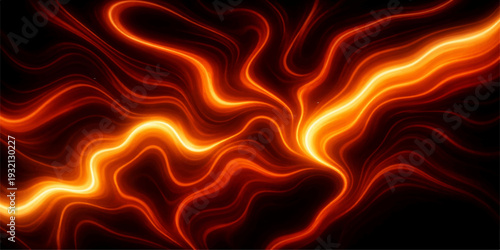 Abstract background vector featuring fiery orange flames and burning red heat patterns to create a powerful blaze texture for a hot energy wallpaper design