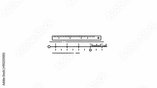 Ruler measurement tool for length.
