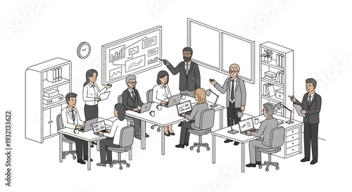 Business Meeting with Colleagues.