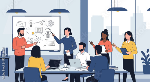 Team Collaboration Meeting Office.