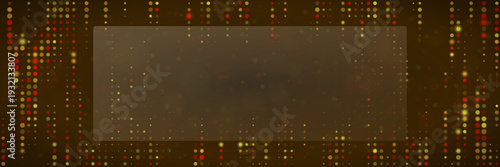 Abstract Digital Privacy Data Encryption Interface with Glowing Matrix and Copy Space