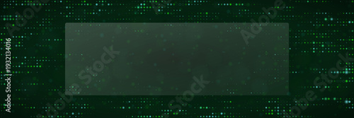 Abstract green matrix pattern for sustainable computing and ecofriendly data center dashboard